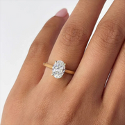 Anello moissanite 4 carati