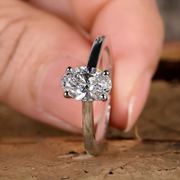 Anello moissanite 4 carati