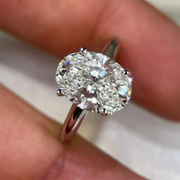 Anello moissanite 4 carati