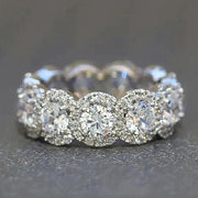 Anello eternity moissanite